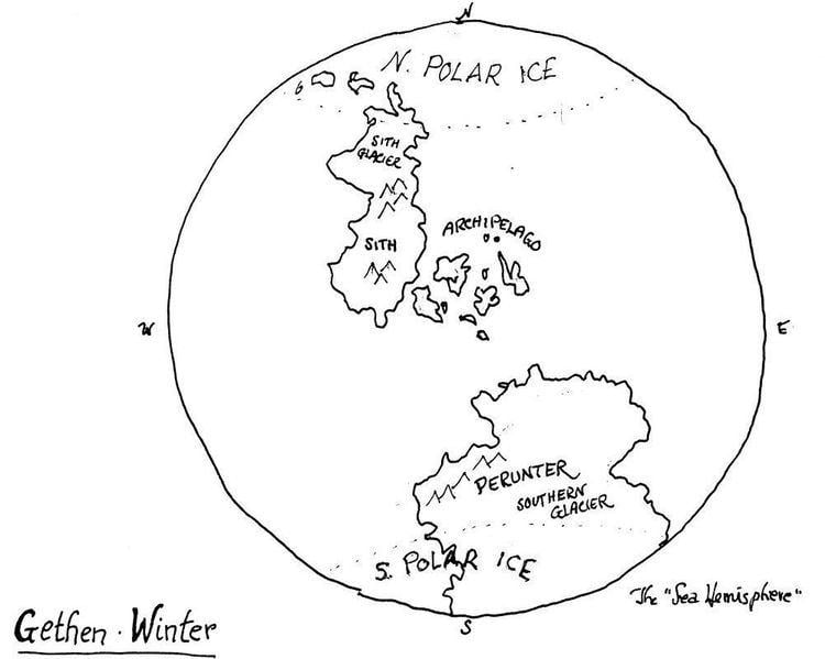 Gethen Ursula K Le Guin Maps of the Planet Gethen