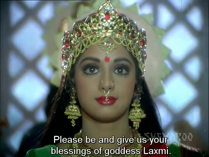 Ghair Khanooni movie scenes Gair Kanooni Sri Devi as Laxmi 