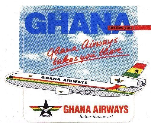 Ghana Airways wwwtaxiwaysdeDC10miscitemsGHstickerjpg
