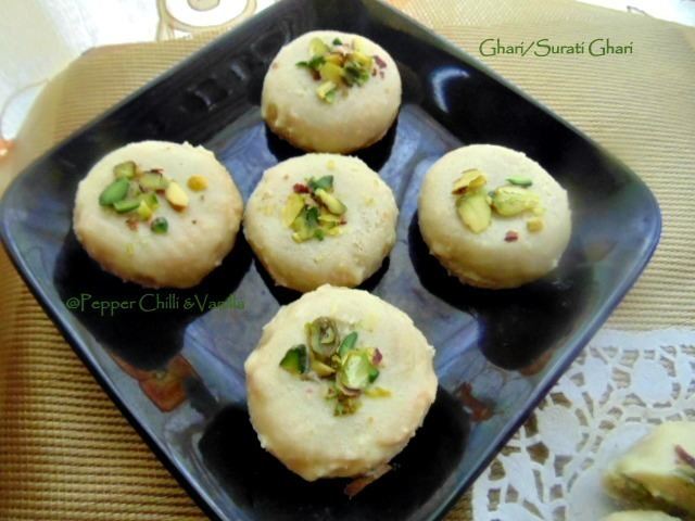 Ghari (sweet) Surati Ghari Ghari RecipePista Ghaari Recipe Pepper Chilli and
