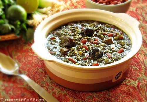 Ghormeh sabzi Turmeric amp Saffron Ghormeh Sabzi Persian Herb Stew