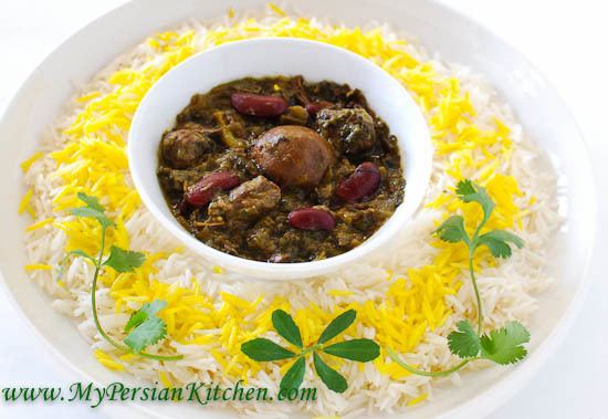 Ghormeh sabzi Slow Cooker Ghormeh Sabzi Persian Herb Stew My Persian Kitchen