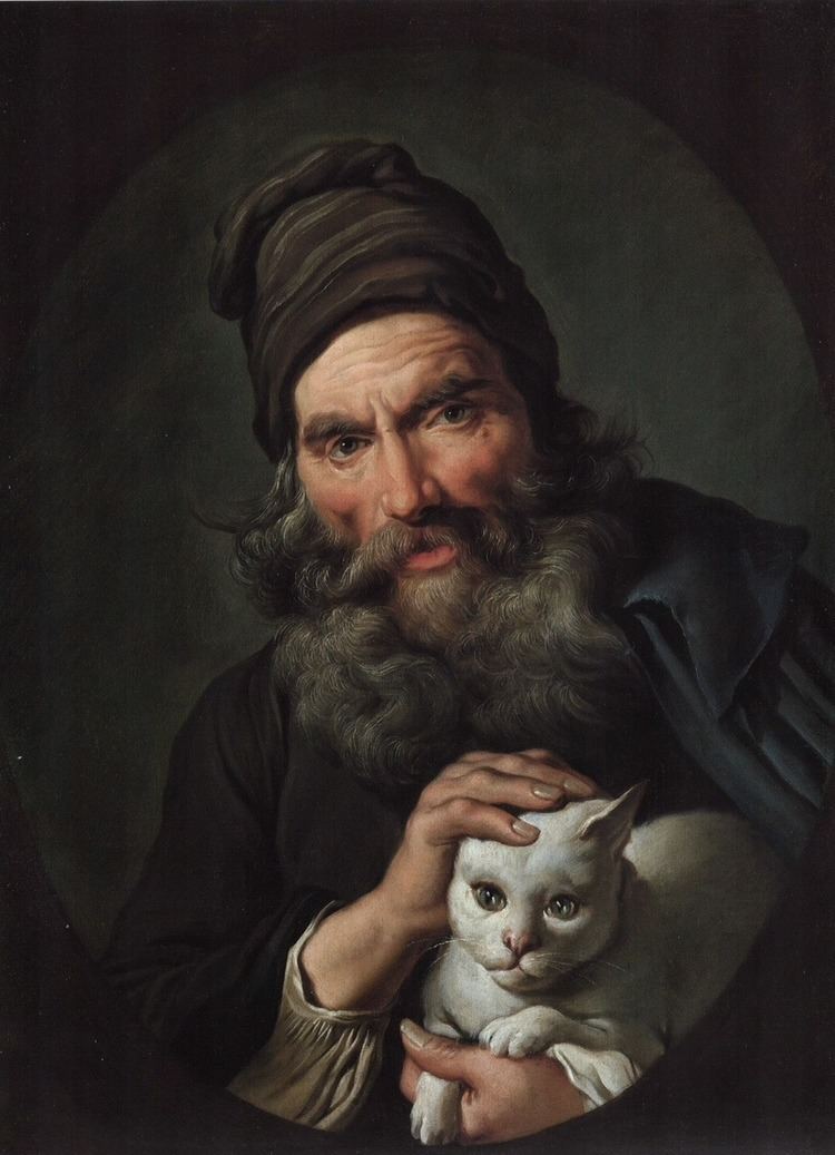 Giacomo Ceruti Old Man with a Cat Giacomo Ceruti 17401745 Classic Art
