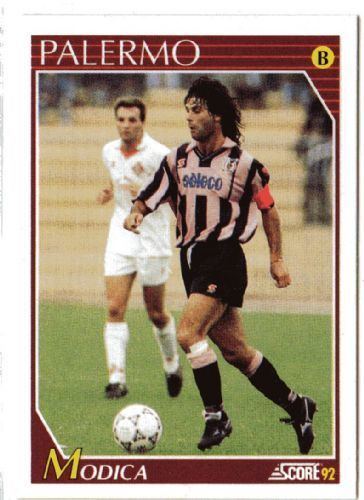 Giacomo Modica PALERMO Giacomo Modica 317 SCORE 1992 Italian Football Trading Card