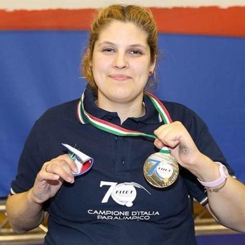 Giada Rossi Tennis tavolo paralimpico Giada Rossi tricolore dietro al titolo c