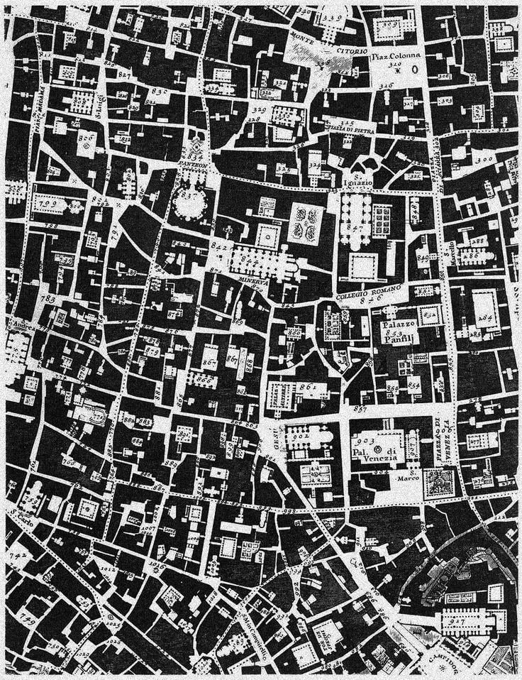 Giambattista Nolli Giambattista Nolli Nolli Plan of Rome 1784 Maps