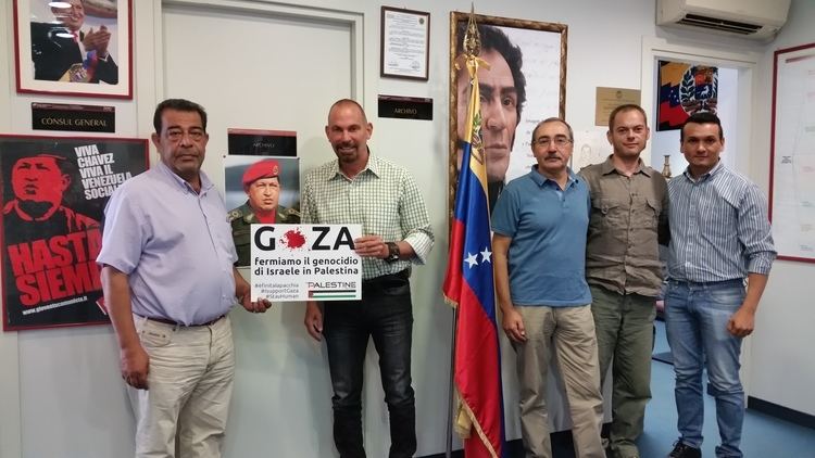 Gian Carlo di Martino Cnsul Di Martino y el Frente Palestina acuerdan apoyo a