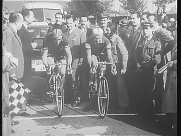 Giancarlo Astrua Trofeo Baracchi Cycle Racing Italy 1953 SD Stock