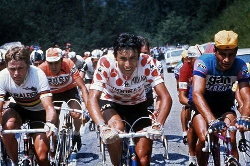 Giancarlo Bellini red dots cycling TGIF Maillot pois rouges Giancarlo Bellini