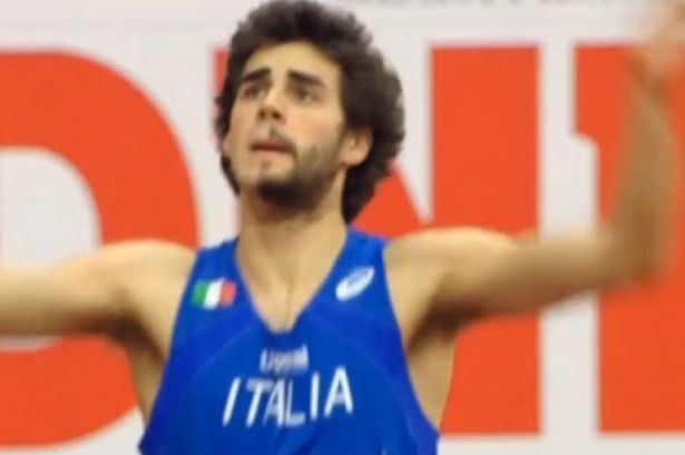 Gianmarco Tamberi Italian high jumper competes at European Indoor