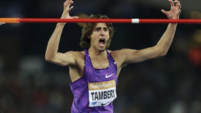 Gianmarco Tamberi Gianmarco Tamberi is STILL sporting this bizarre half