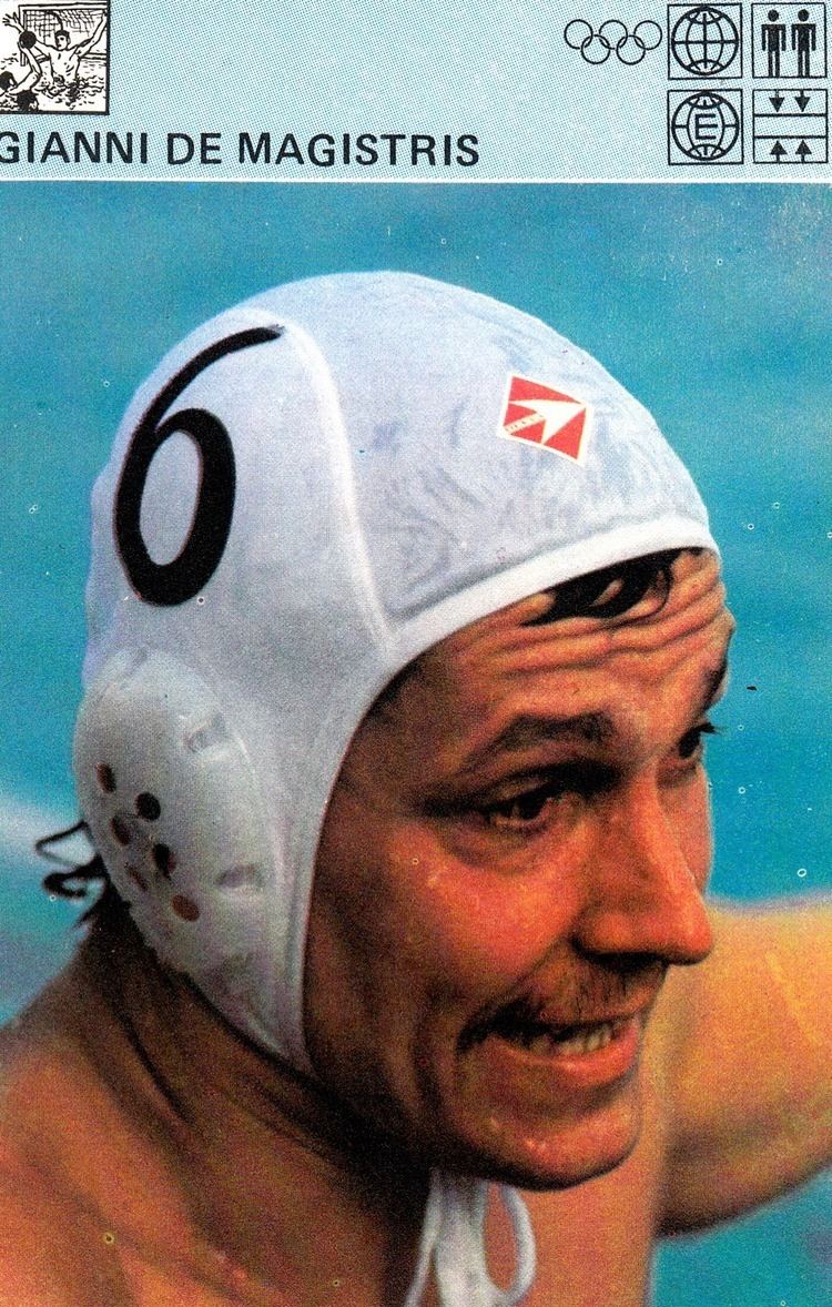 Gianni De Magistris Water Polo legends 1981 Trade card with Gianni De Magistris
