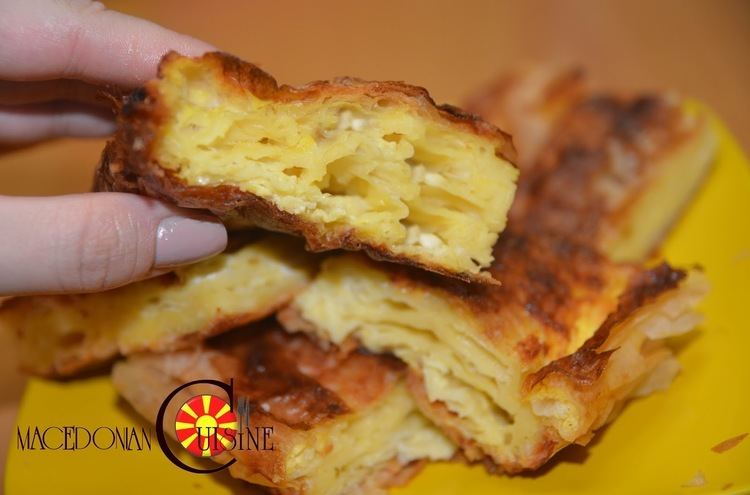 Gibanica GIBANICA QUICK PASTRY WITH EGGS AND CHEESE Macedonian Cuisine