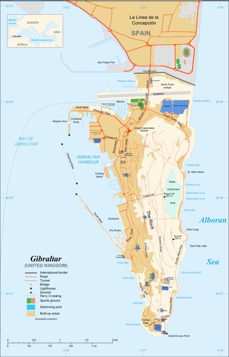 Gibraltar Major Residential Areas