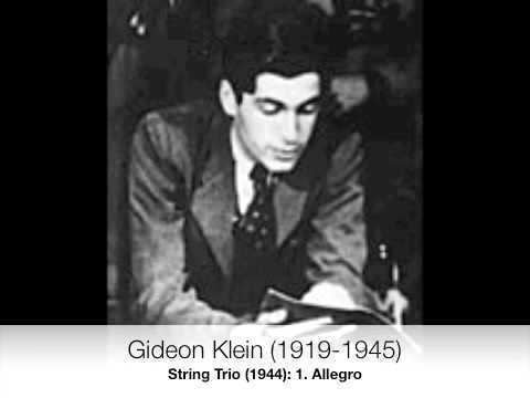 Gideon Klein Gideon Klein String Trio 1 YouTube