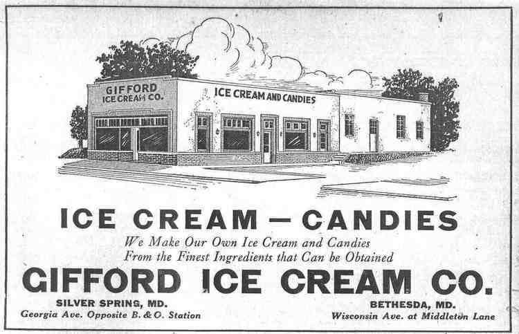Gifford's Ice Cream & Candy Co. wwwhomesteadcomsilverspringhistoryfilesgiffor