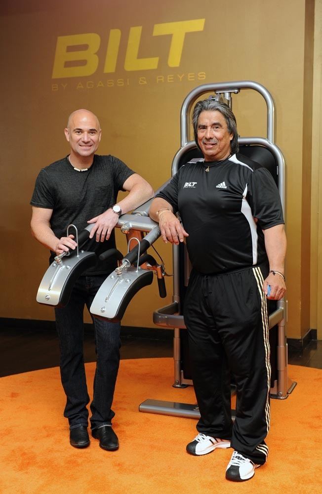 Gil Reyes (tennis) Andre Agassi and Gil Reyes want to pump you up tennis
