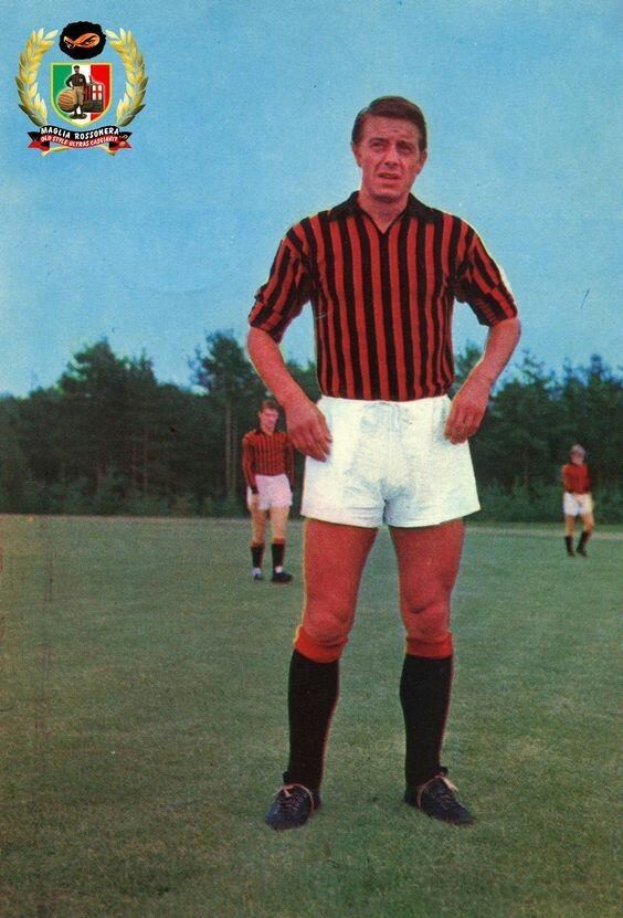 Gilberto Noletti Gilberto Noletti of AC Milan in 1966 1960s Football Pinterest