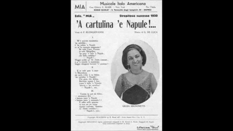 Gilda Mignonette Gilda Mignonette 39A Cartulina 39e Napule YouTube