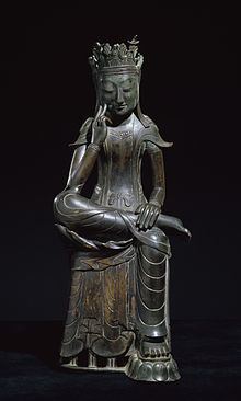 Gilt-bronze Maitreya in Meditation (National Treasure No. 78) uploadwikimediaorgwikipediacommonsthumbdd0