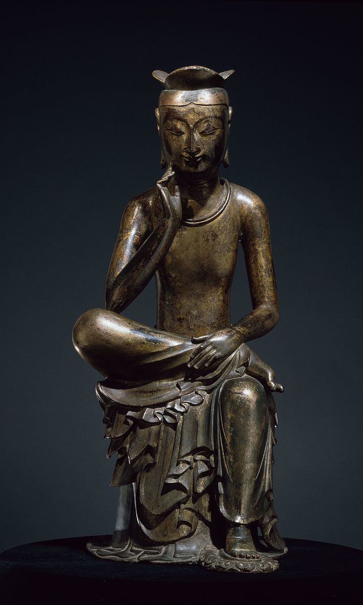 Gilt-bronze Maitreya in Meditation (National Treasure No. 83)