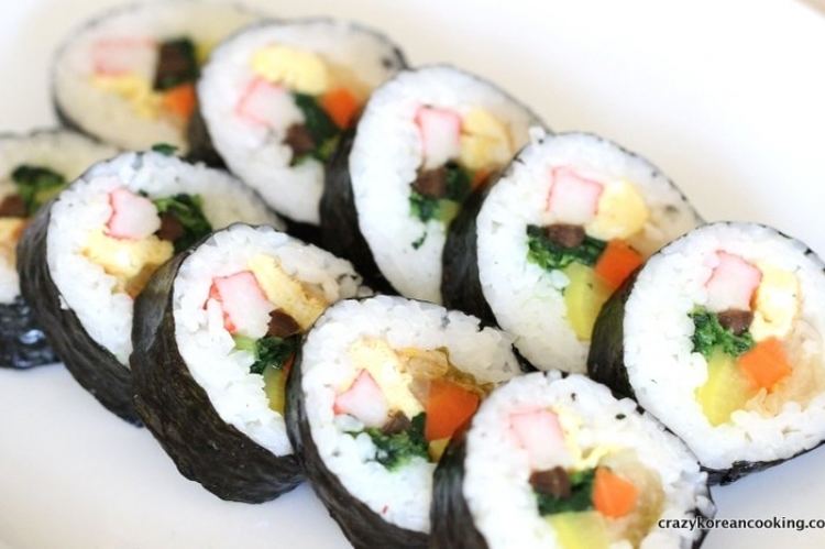 Gimbap Gimbap Recipe 4 Kimchi Gimbap Crazy Korean Cooking