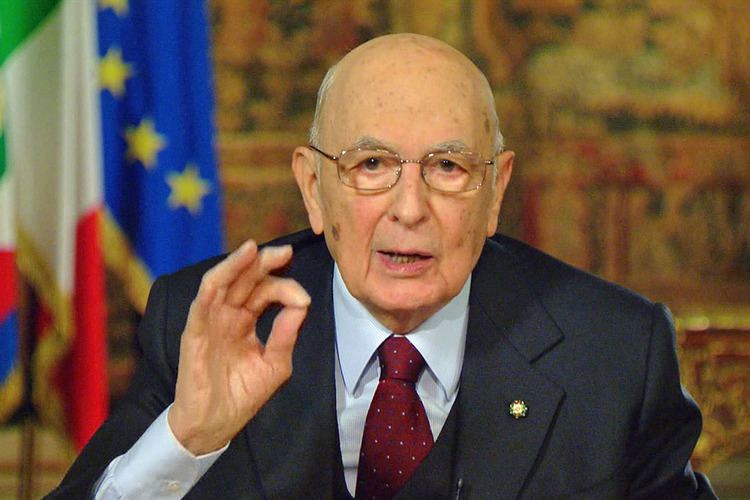 Giorgio Napolitano President Giorgio Napolitano of Italy resigns