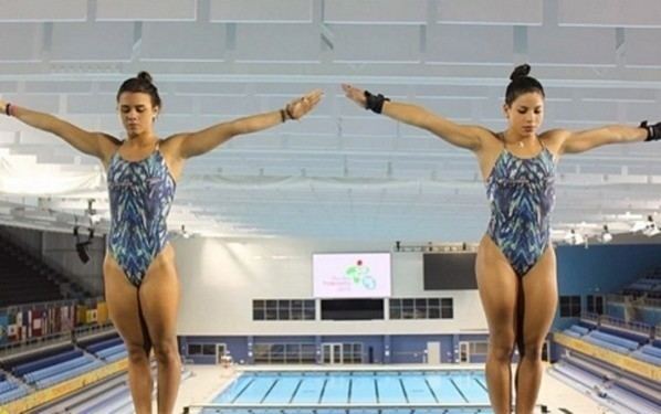 Giovanna Pedroso This is Giovanna Pedroso and Ingrid Oliveira Olympic Diving Duo
