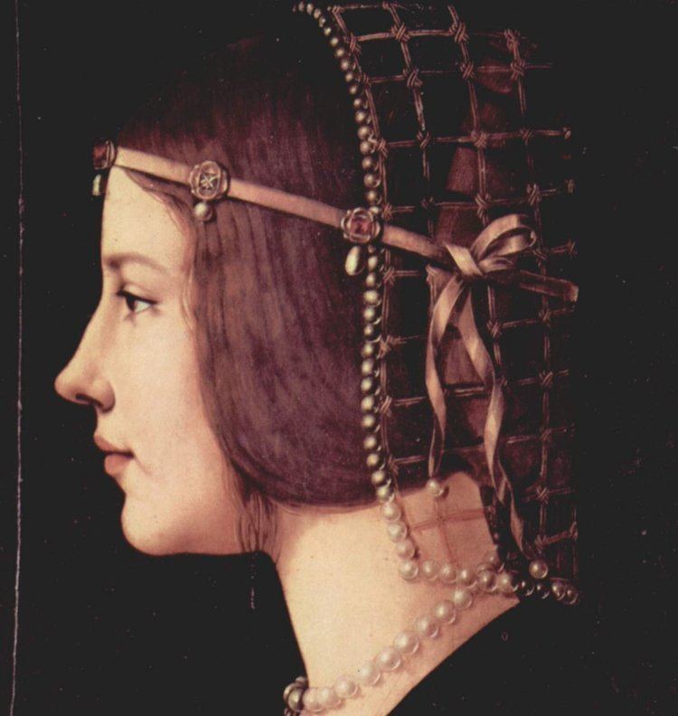 Giovanni Ambrogio de Predis Portrait of a Lady De Predis 1490 Verdaccio Studio 1480s