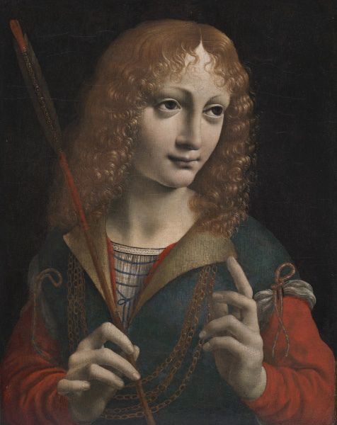 Giovanni Ambrogio de Predis Portrait of a Youth as Saint Sebastian Giovanni Ambrogio de Predis