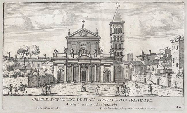Giovanni Battista Falda Battista Falda Church of St Crisogono of the Carmelite Order in