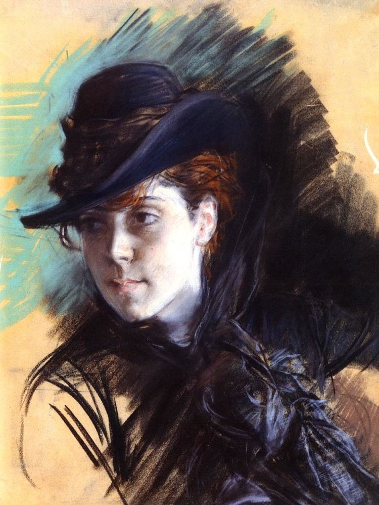 Giovanni Boldini Girl In A Black Hat Giovanni Boldini WikiArtorg