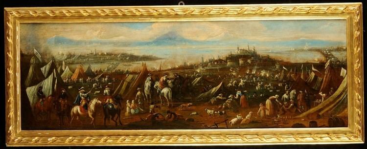 Giovanni Canti Giovanni Canti 16531716 Battaglie con cavalieri ed accampamento