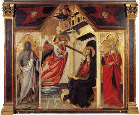 Giovanni dal Ponte Giovanni dal Ponte Annunciazione con Giovanni Battista e Maria