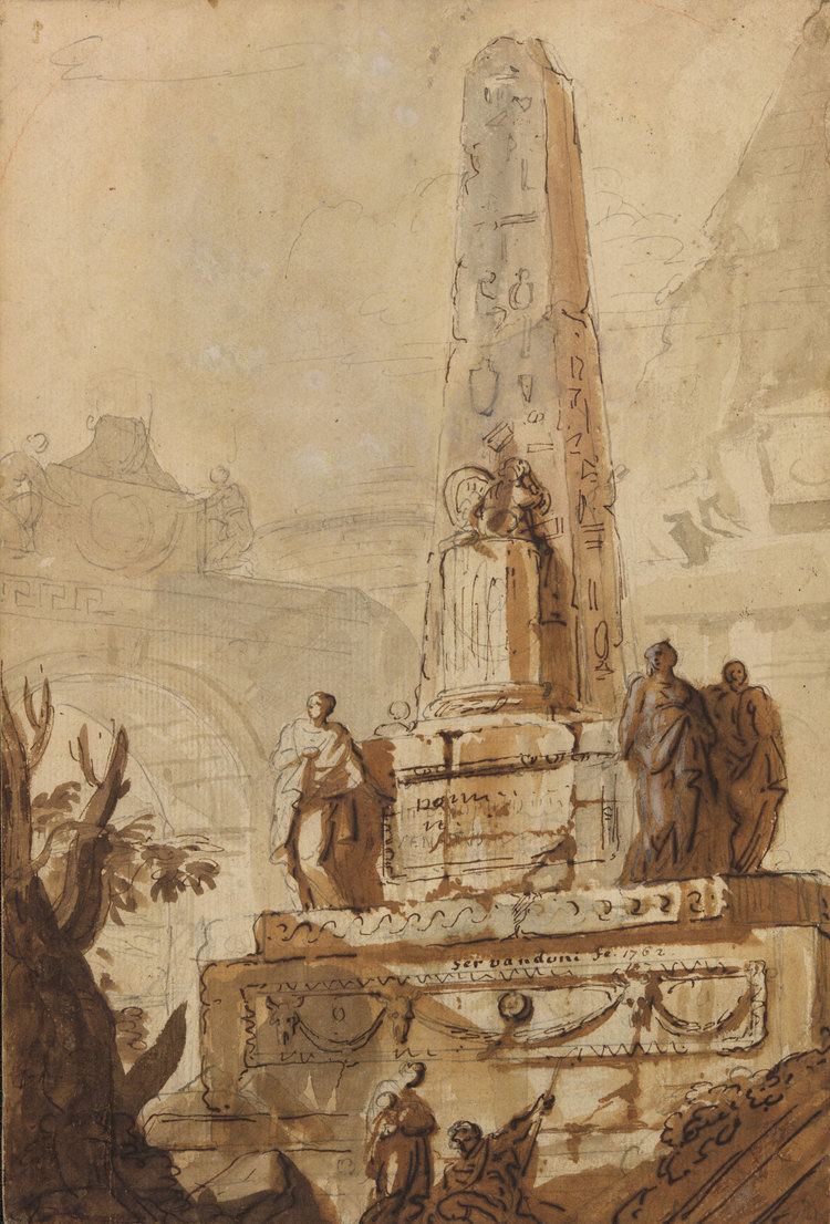 Giovanni Niccolò Servandoni FileGiovanni Niccol Servandoni Obelisco egpcio em uma paisagem
