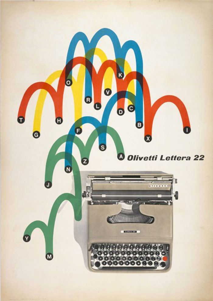 Giovanni Pintori Dynamic Minimalism Posters for Olivetti by Giovanni