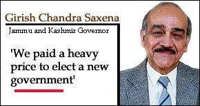 Girish Chandra Saxena rediffcom The Rediff InterviewJammu Kashmir Governor Girish