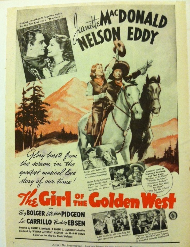 Girl of the Golden West (1942 film) 106 best The Girl of the Golden West 1938 film images on Pinterest