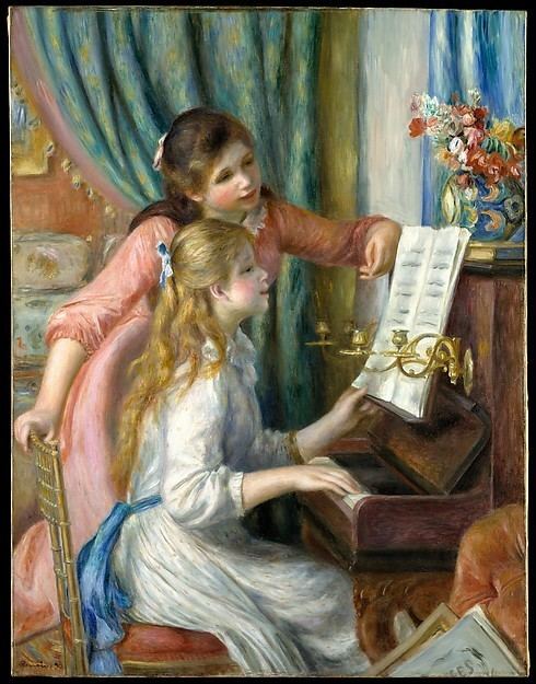 Girls at the Piano Auguste Renoir Two Young Girls at the Piano The Met