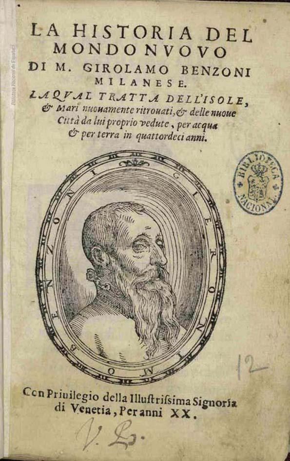 Girolamo Benzoni Obras de Benzoni Girolamo 15191572