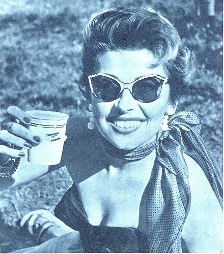 Git Gay Swedish actress singer Git Gay in very cool shades 1954 a photo