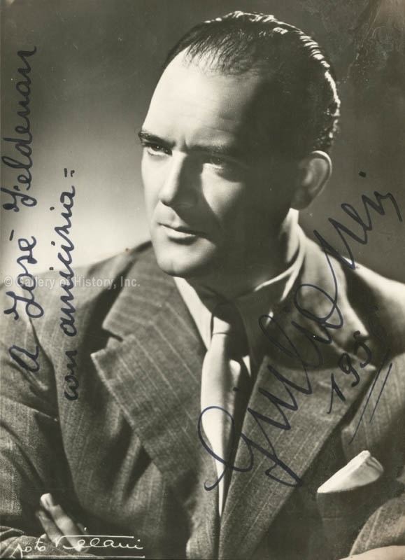 Giulio Neri Giulio Neri Inscribed Photograph Signed 1956 Autographs