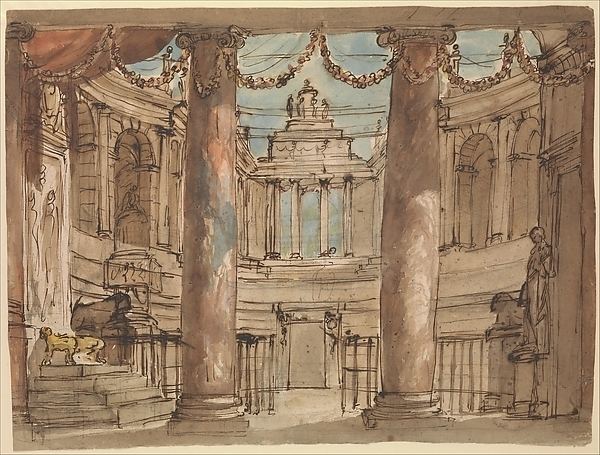 Giuseppe Barberi Giuseppe Barberi Design for a Stage Set The Met