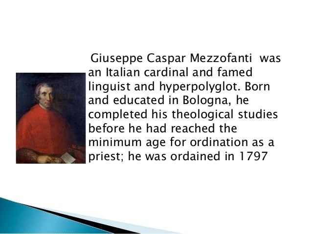 Giuseppe Caspar Mezzofanti Giuseppe Caspar Mezzofanti