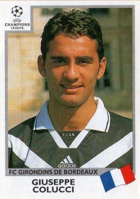 Giuseppe Colucci (footballer) BORDEAUX Giuseppe Colucci 268 PANINI 1999 2000 UEFA Champions