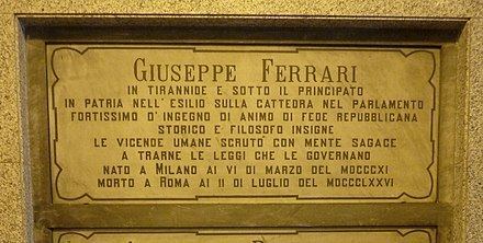 Giuseppe Ferrari (philosopher) Giuseppe Ferrari philosopher Wikiwand