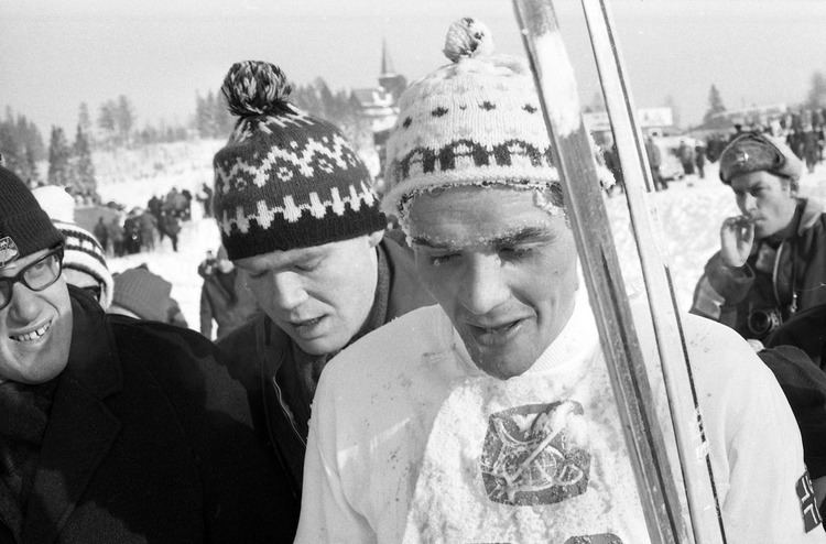 Gjermund Eggen Gjermund Eggen etter 3mila VM p ski i Oslo 1966