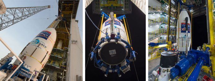 Göktürk-1 GKTRK1 moves to the Vega launch zone for Arianespace Flight VV08