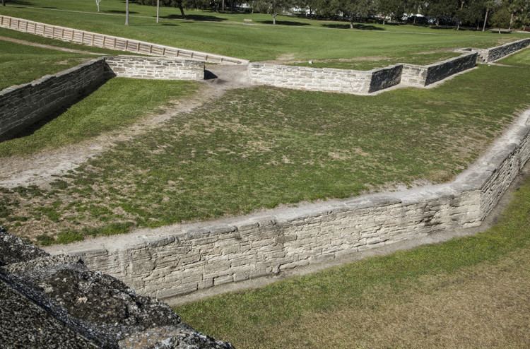 Glacis Moat Covered Way and Glacis of Castillo de San Marcos ClipPix