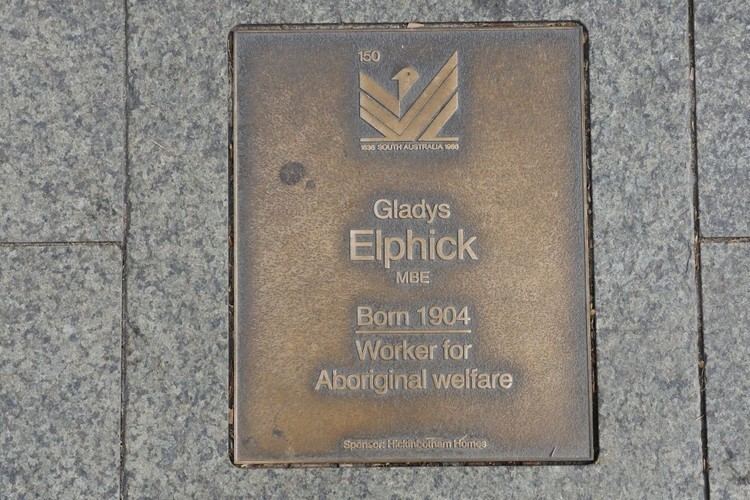 Gladys Elphick J150 Plaque Gladys Elphick SA History Hub